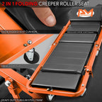 2-in-1 Rolling Creeper for Universal Use (48" x 18" x 5.9", 330lbs Capacity)