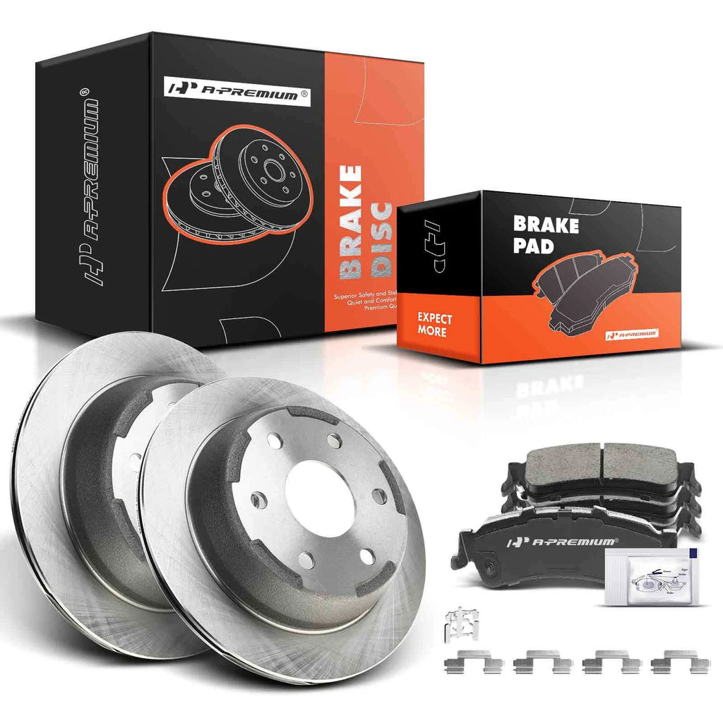 Rear Disc Brake Rotors & Ceramic Pads for Chevy Silverado 1500 (1999–2006)