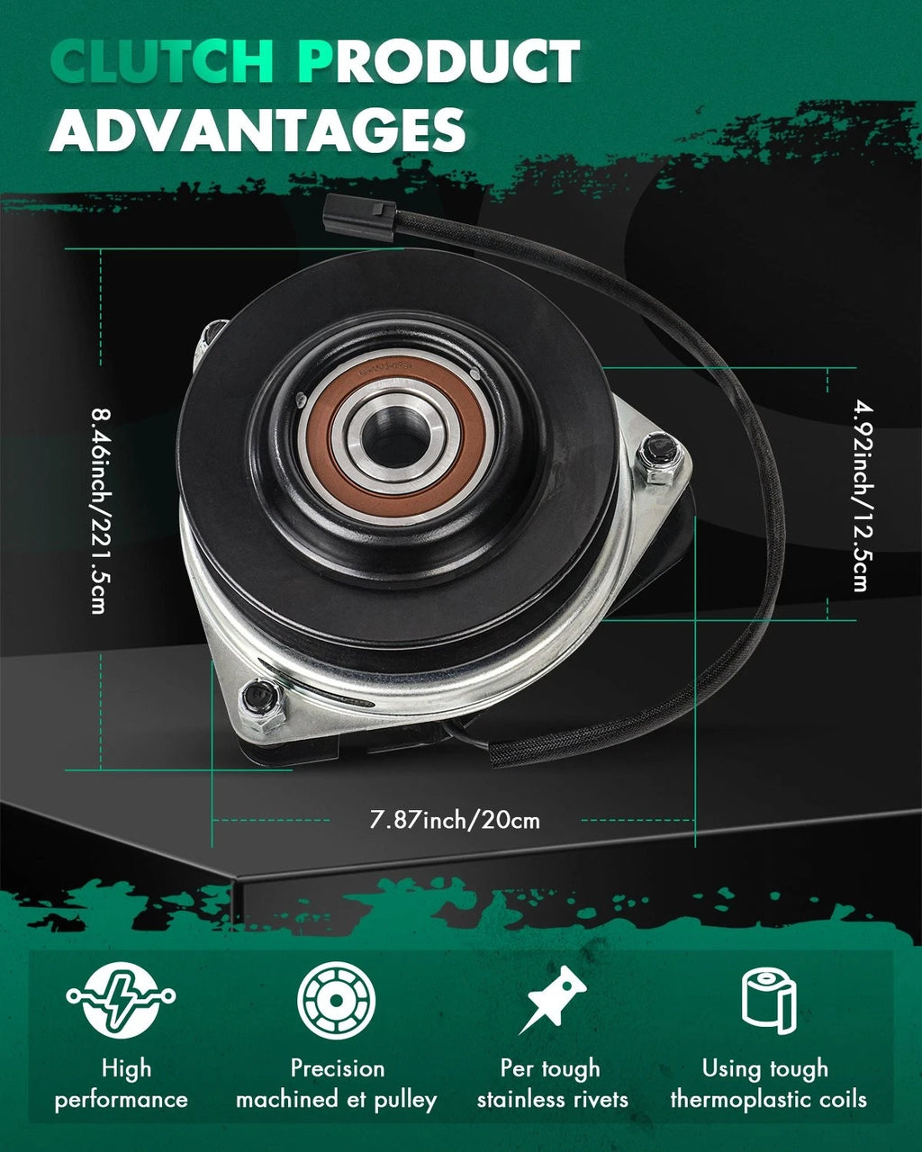 Electric PTO Clutch for Snapper Pro MA-GT-JD11 (1757359YP)