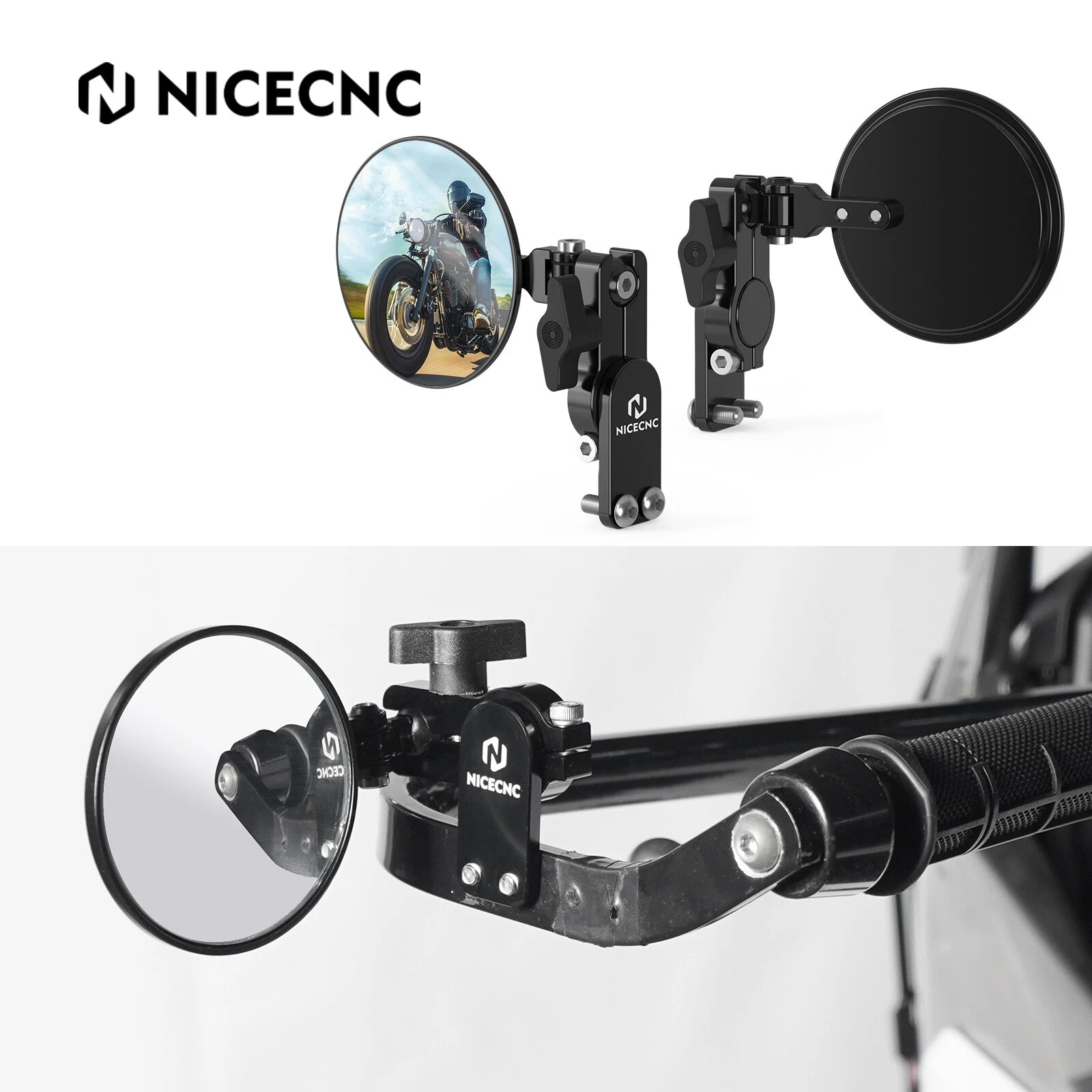Quick Flip Mirrors Kit for Husqvarna TC125 TC250 TC450 TC500 (Universal)