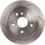 Set of 2 Rear Drilled Slotted Brake Rotors for Lexus ES350 (2007–2011) Toyota Camry