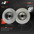 Front Disc Brake Rotors & Ceramic Pads for Subaru Outback (2010-2014)