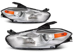 2Pcs Headlights for Dodge Dart (2013–2016) Chrome Projector