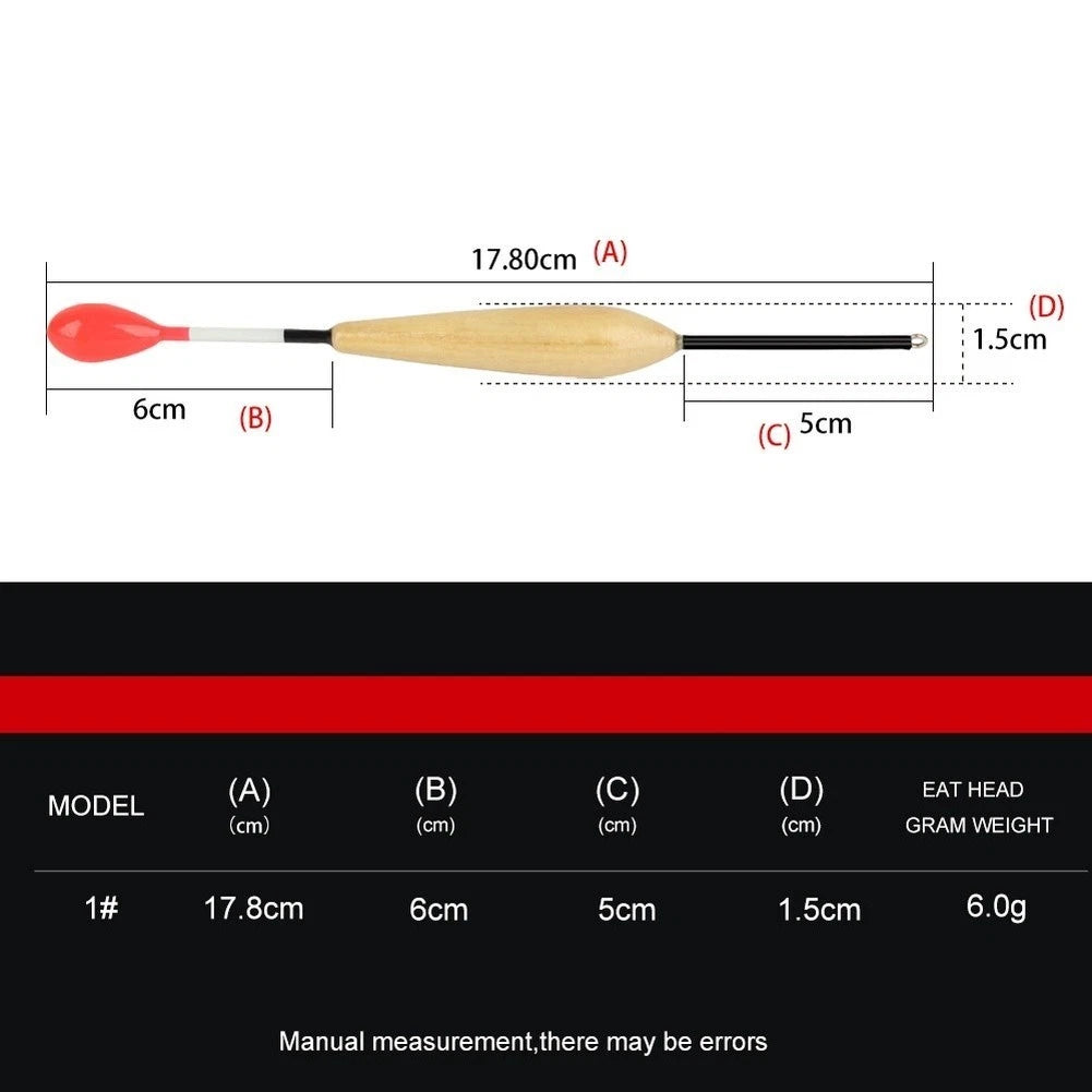 10X Balsa Wood Fishing Floats for Long Distance Casting