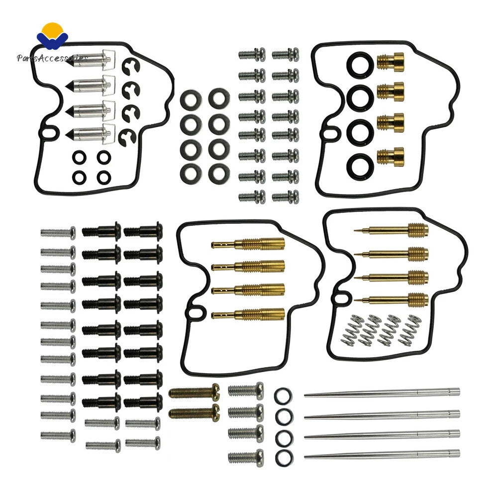 4X Carburetor Repair Rebuild Kit for Yamaha YZF R6 600 (1999–2002)