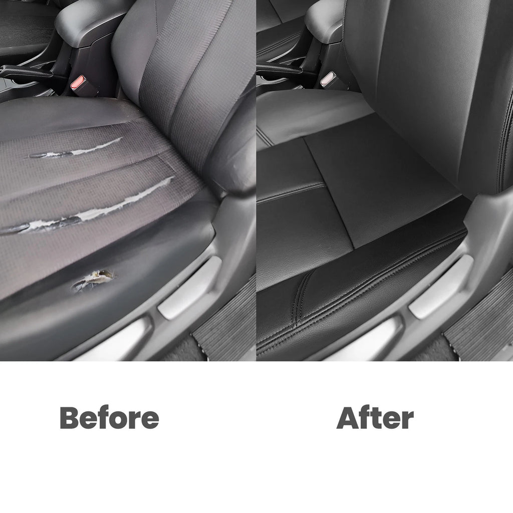 Set of 2 Front Seat Covers for Chevy Silverado 1500 2500 (2007-2014) Black