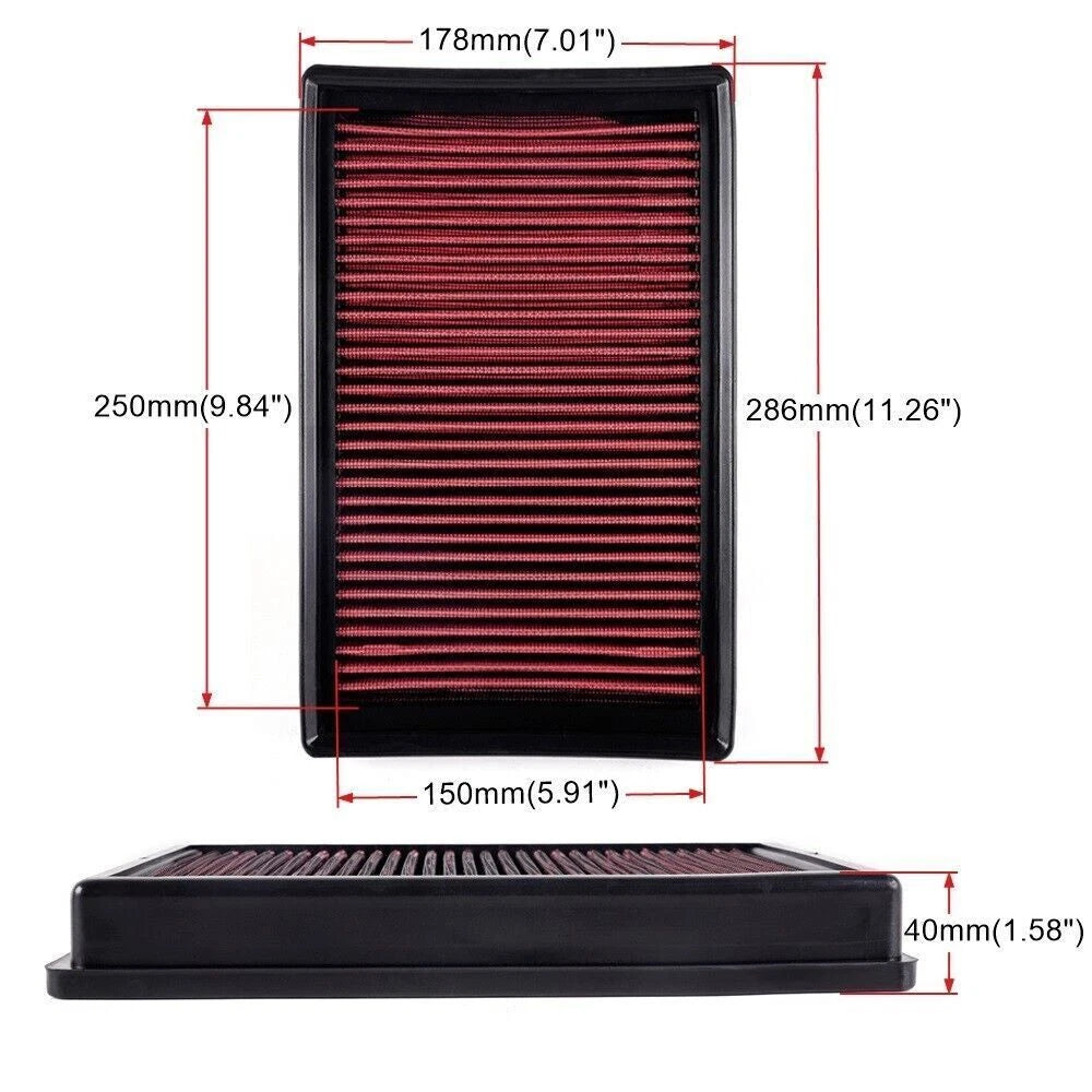 High-Flow Performance Engine Air Filter for VW Golf