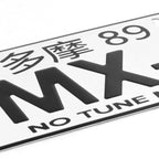 NRG Innovations Mini License Plate for Mazda MX-5 (Tokyo 89, MP-001-MX5)