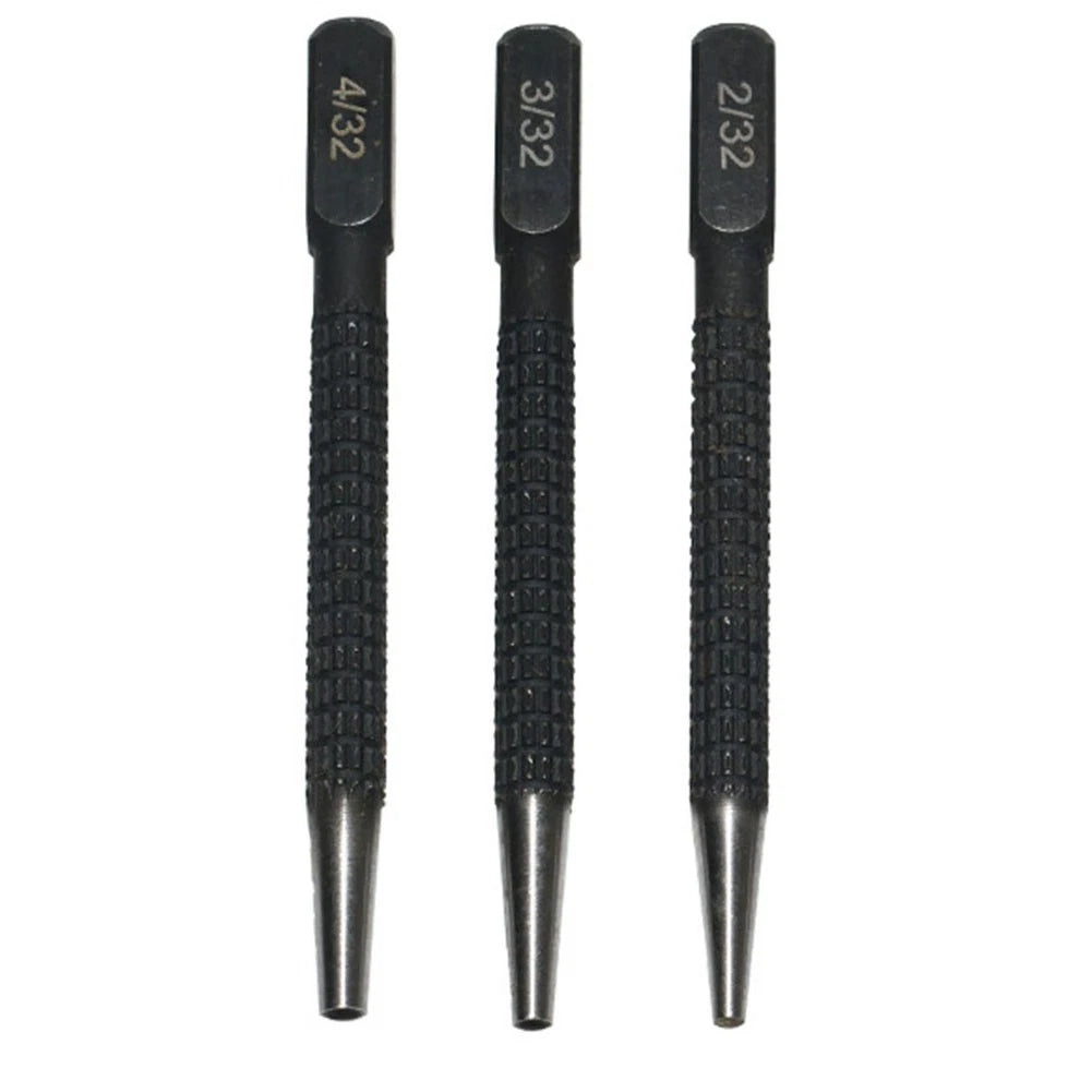 3-Piece Center Punch Marking Tools Set for Metal Wood Plastic 232 332 432