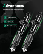Front Pair Struts Shocks for Nissan Frontier (2005–2018) & Suzuki Equator (2009–2012)