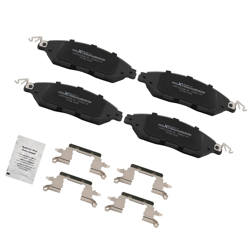 Set of 4 Front Brake Pads Kit for Nissan Pathfinder (2013–2020), Murano (2015–2024) D1649