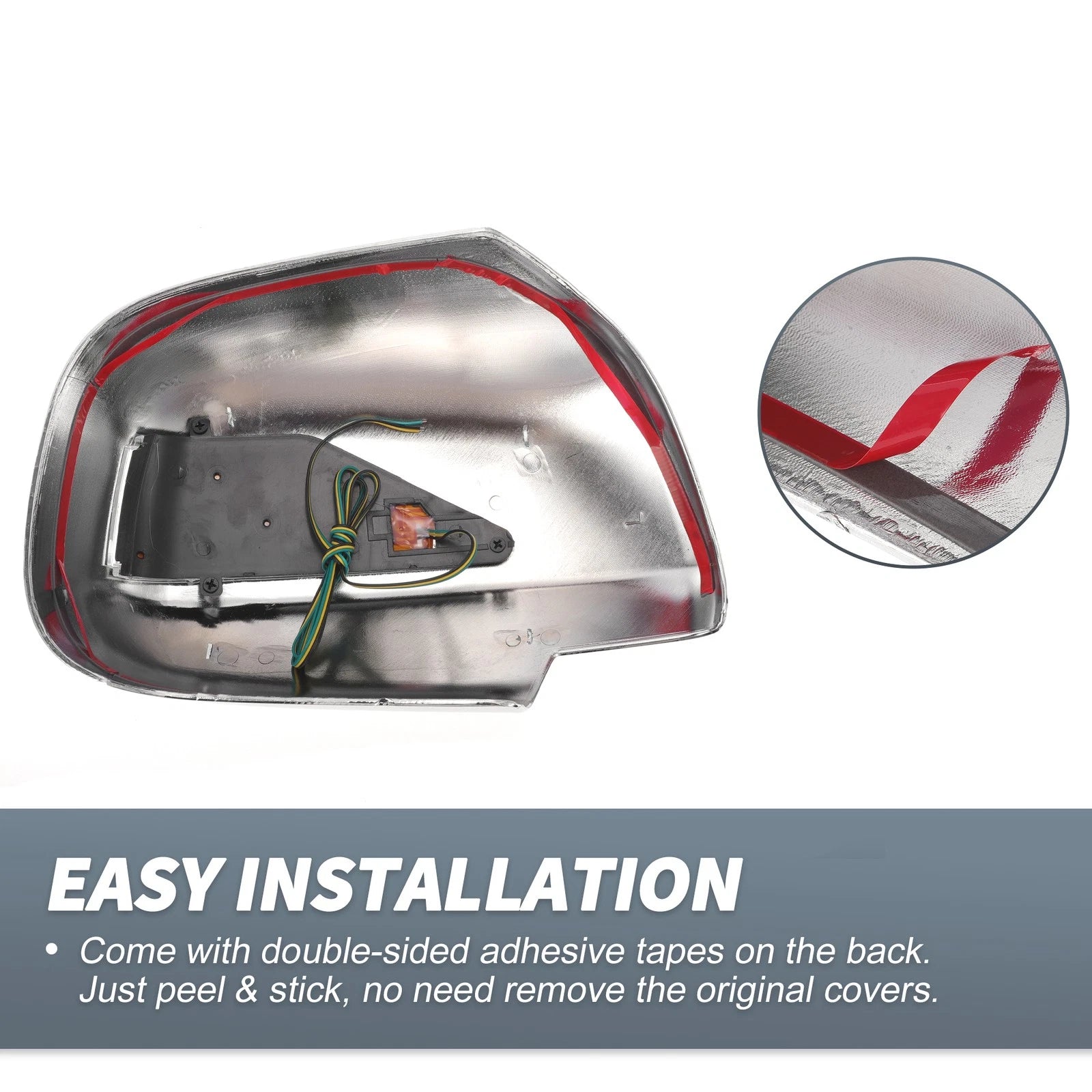Pair Rearview Mirror Cover Overlay Chrome for Lexus RX330 RX350 (2003)