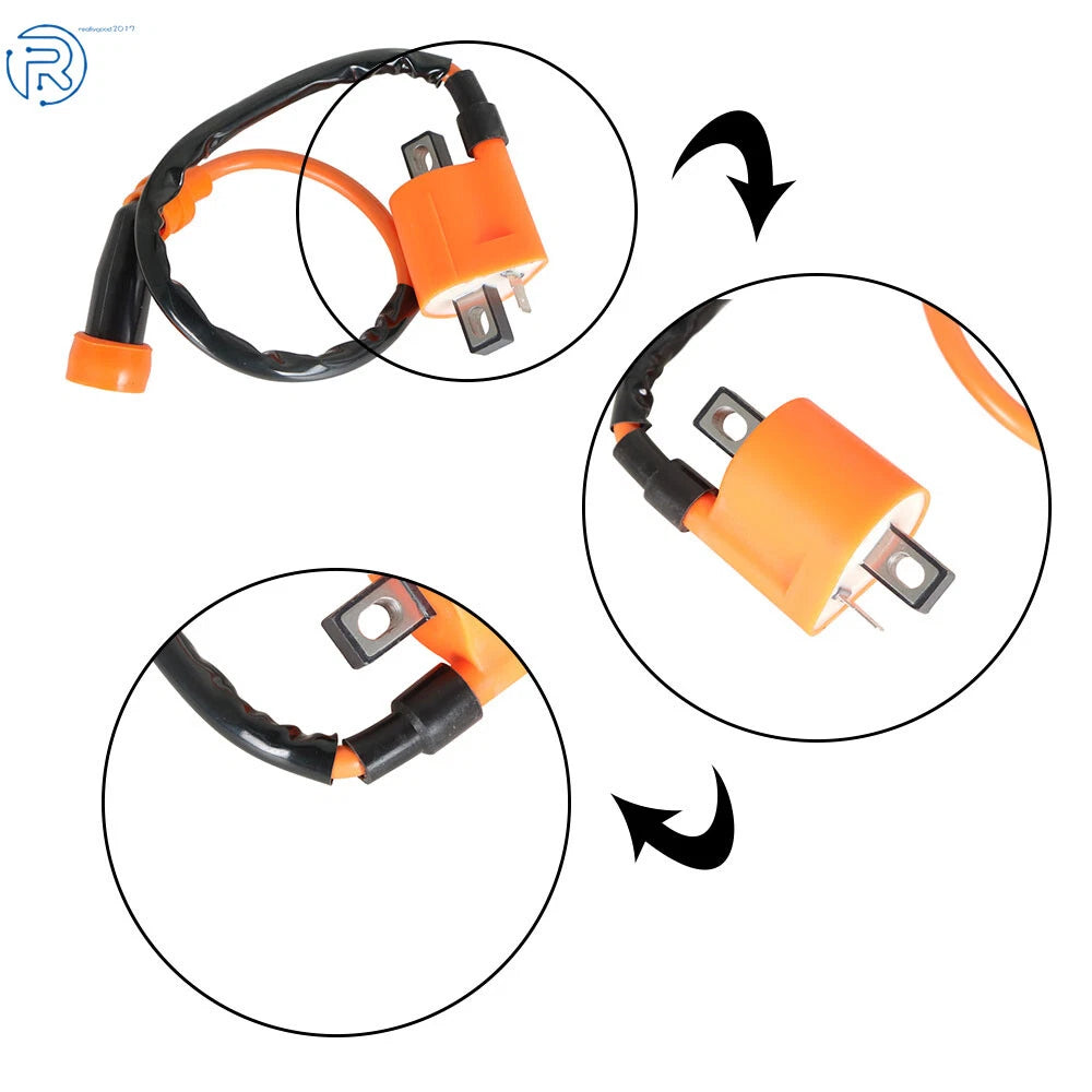 Ignition Coil CDI Spark Plug Kit for Yamaha Warrior 350 (1997-2001)