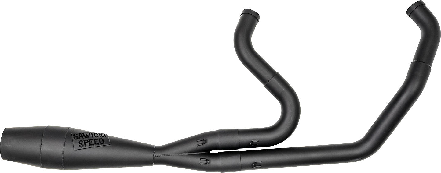 2X Shorty Cannon Exhaust System for Harley Softail (Fits TC Models)