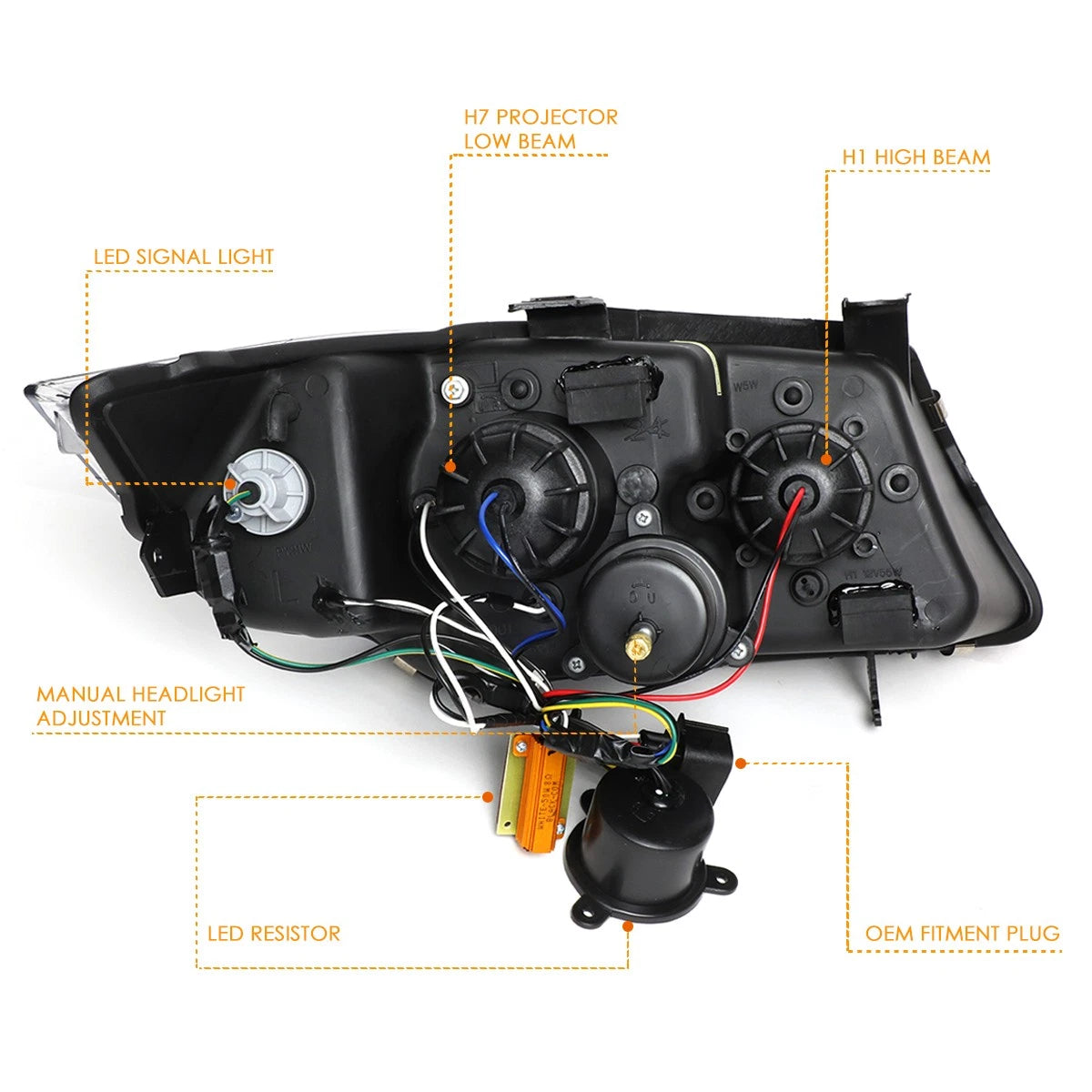 Left Side View Door Mirror for Toyota Tacoma (2001–2004)