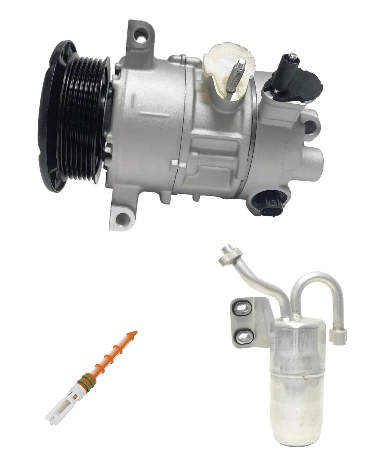 AC Compressor Kit With Condenser for Dodge Caliber 2.0L 2.4L (2007-2012)