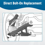 Set of 2 Lower Control Arms with Ball Joints for Jeep Cherokee (2014-2018)