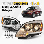Projector Halogen Headlights for GMC Acadia (2007–2012) - Pair