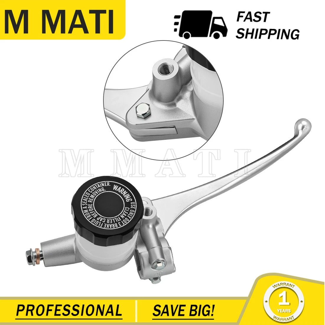 Front Brake Master Cylinder Assembly for Honda Gold Wing 1000 GL1000 (1975–1977)