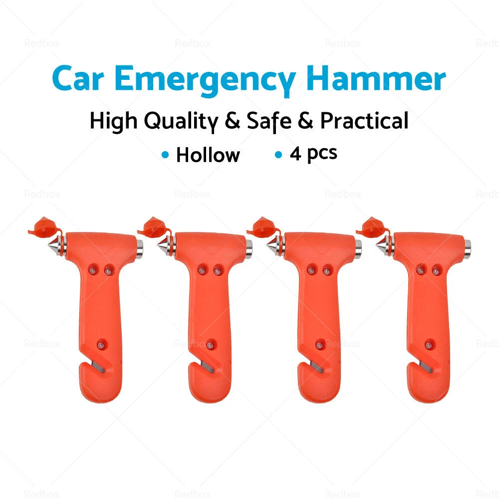 4x Emergency Safety Hammer Window Breaker Tool for All Vehicles
