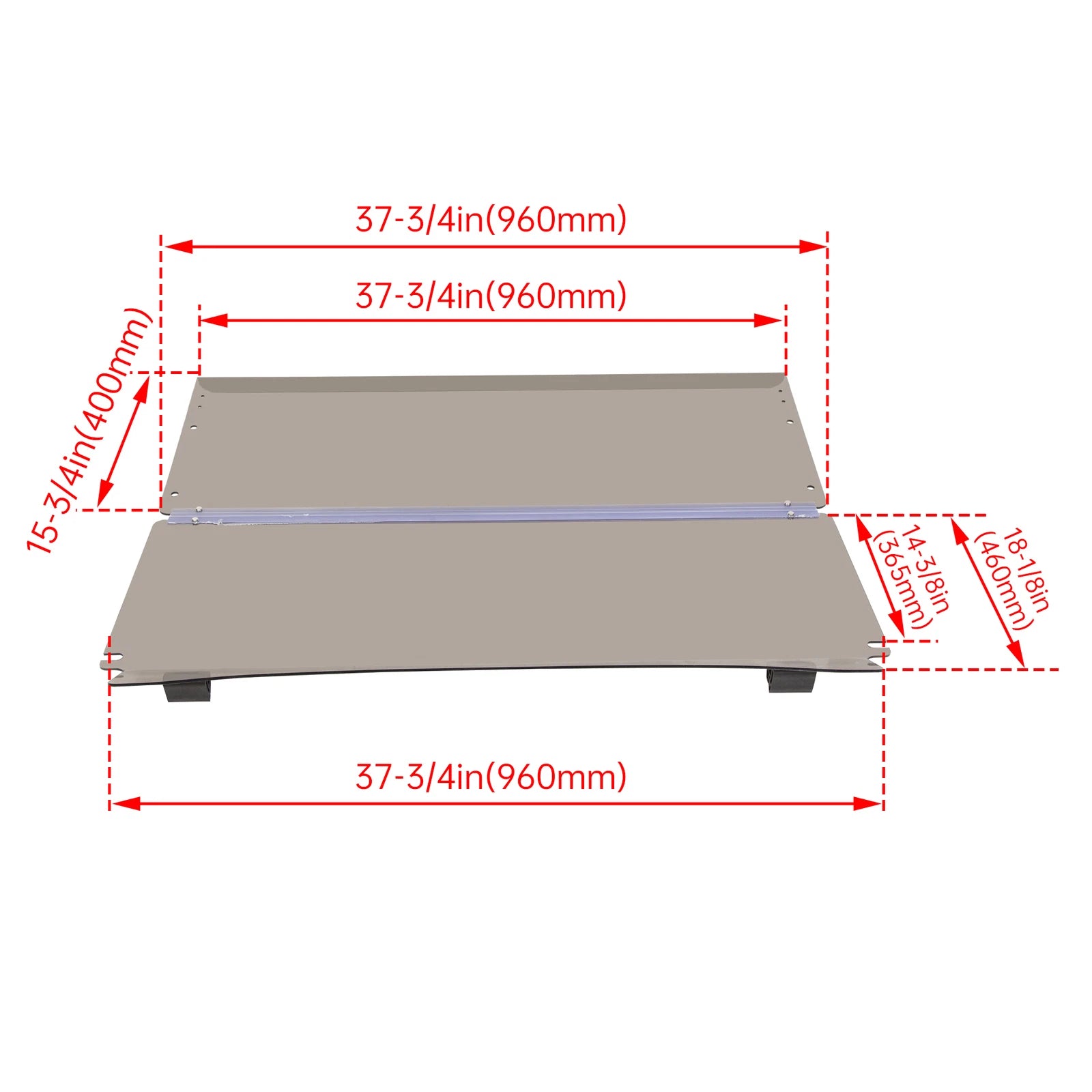 Tinted Folding Windshield for Club Car Precedent (2004-Present)