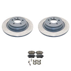 DuraGo Rear Rotors & Akebono EURO Ceramic Brake Pads Kit for Mercedes W166 (2016–2019)