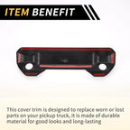 Carbon Fiber Pattern Trunk Handle Bowl Cover for Toyota Tundra (2022–2024)