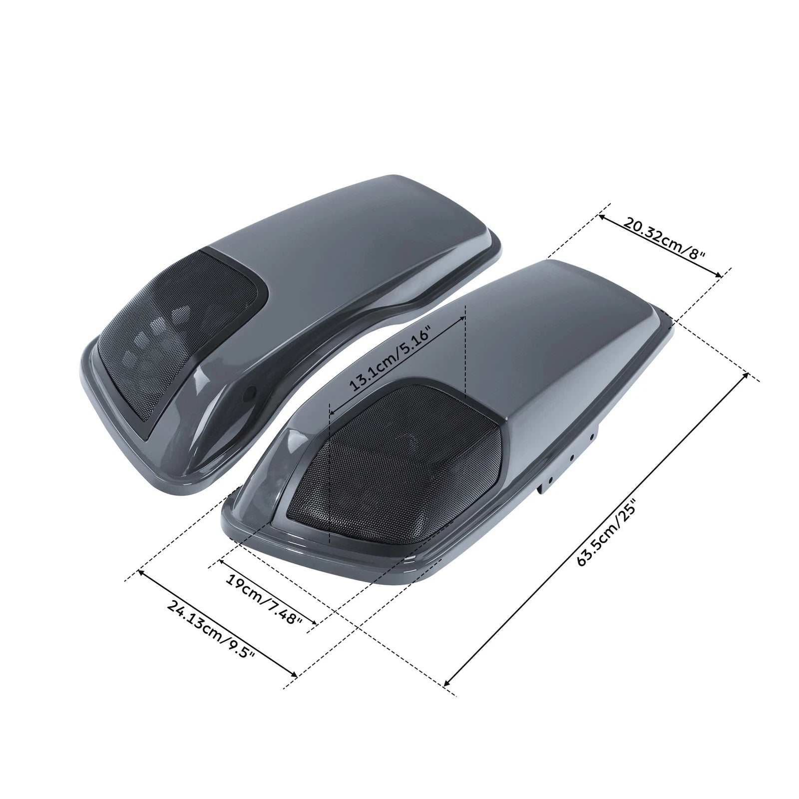 Saddlebags Lids with 5x7" Speaker Cutout for Harley Electra Glide (2014–2023)