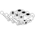 Triple Spool Hydraulic Valve w/Float for Kubota Ford Case IH (Fits Models)