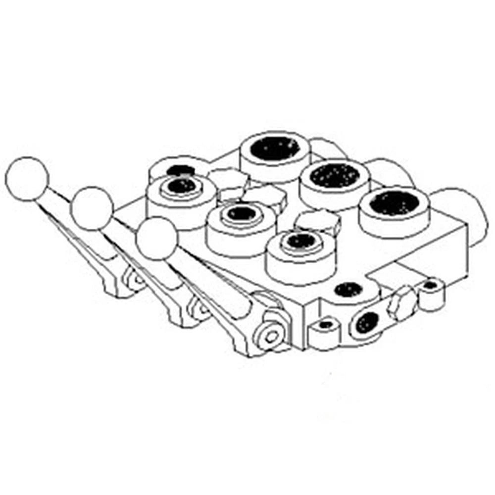Triple Spool Hydraulic Valve w/Float for Kubota Ford Case IH (Fits Models)