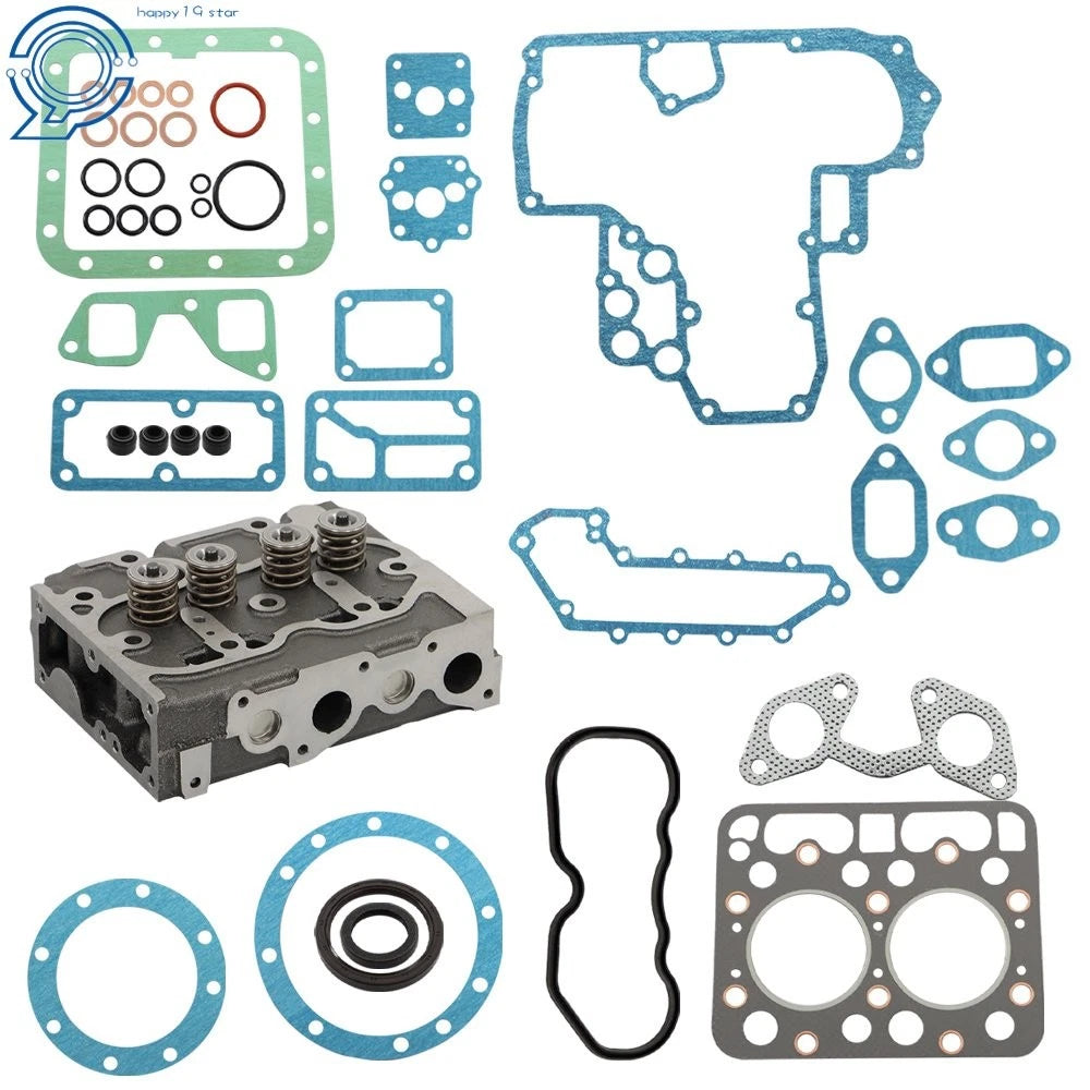 Complete Cylinder Head & Gasket Kit for Kubota L175 L185 (15221-03024, 15221-03020)