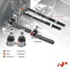 6X Tie Rod Ends & Ball Joints for Ford Mustang (1994-2004)