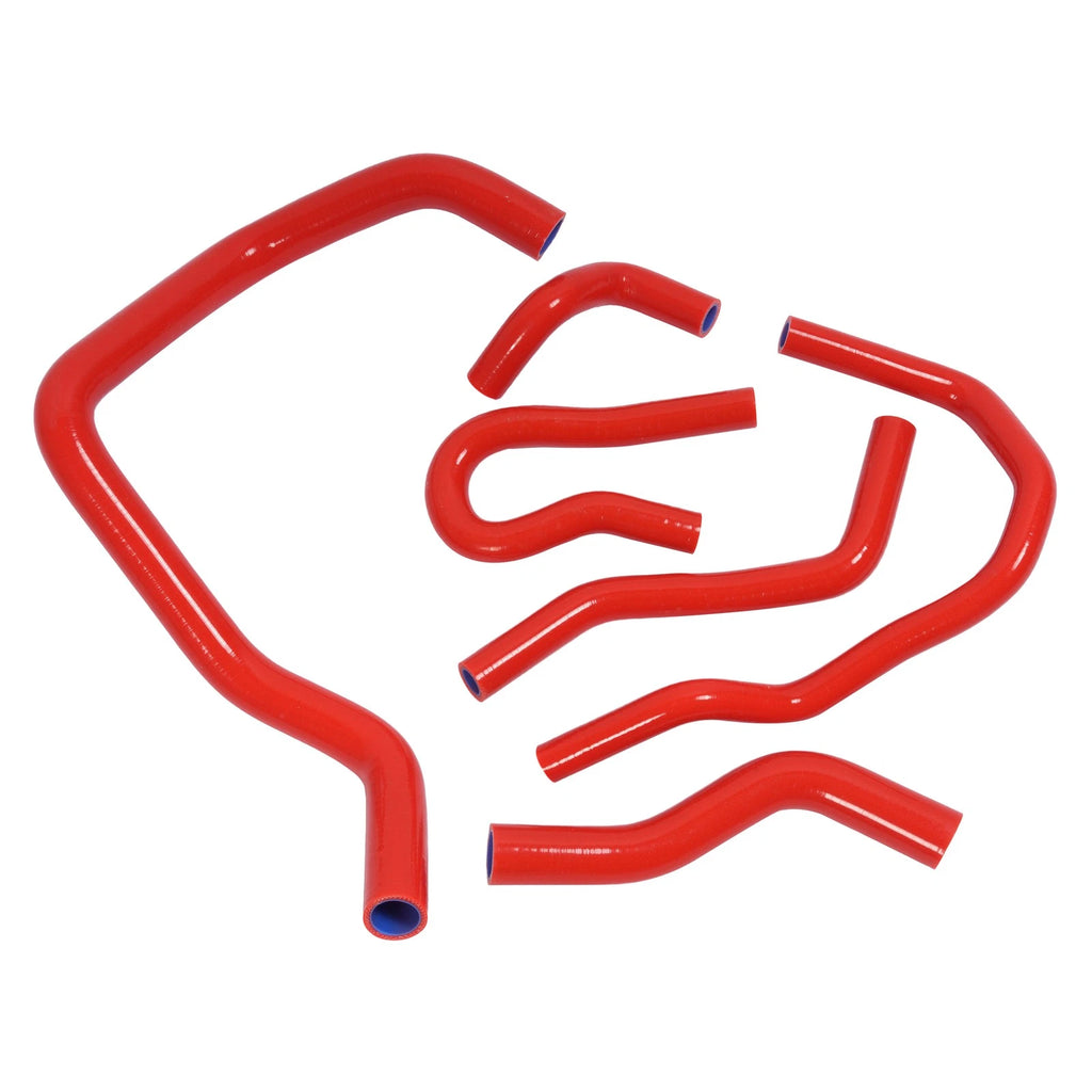 Red Radiator Hose Kit for Honda Civic 1.6L SOHC D15 D16 (1992–2000) 6PCS
