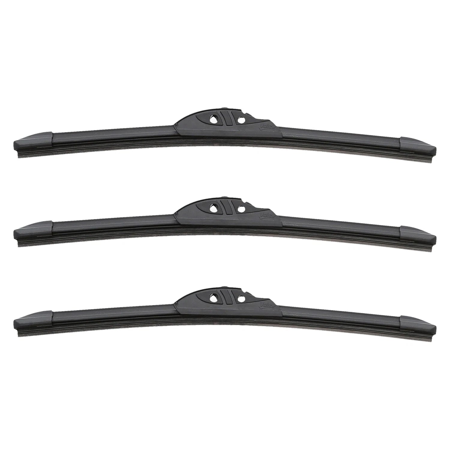 3pc Wiper Blade Kit for Valeo DuraBeam (Front LH 22", RH 22", Rear 18")