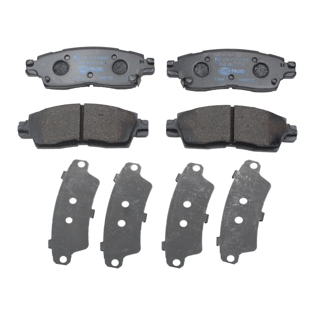 Hella Rear Low-Metallic Brake Pads for Buick Cadillac Chevy GMC Saturn