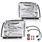 Chrome Headlights Conversion Kit for Ford Super Duty Excursion (1999–2004)