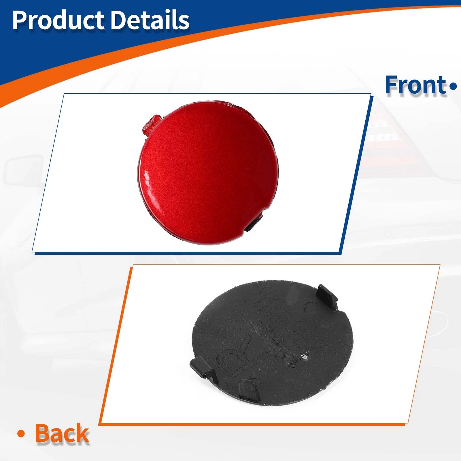 Tow Hook Cover for Mazda CX-3 (2016–2021) No.D10J50A11A KODO Red