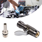 Double Jaw Lock Inflation Nozzle for Tire Pressure Gauge and Air Compressor