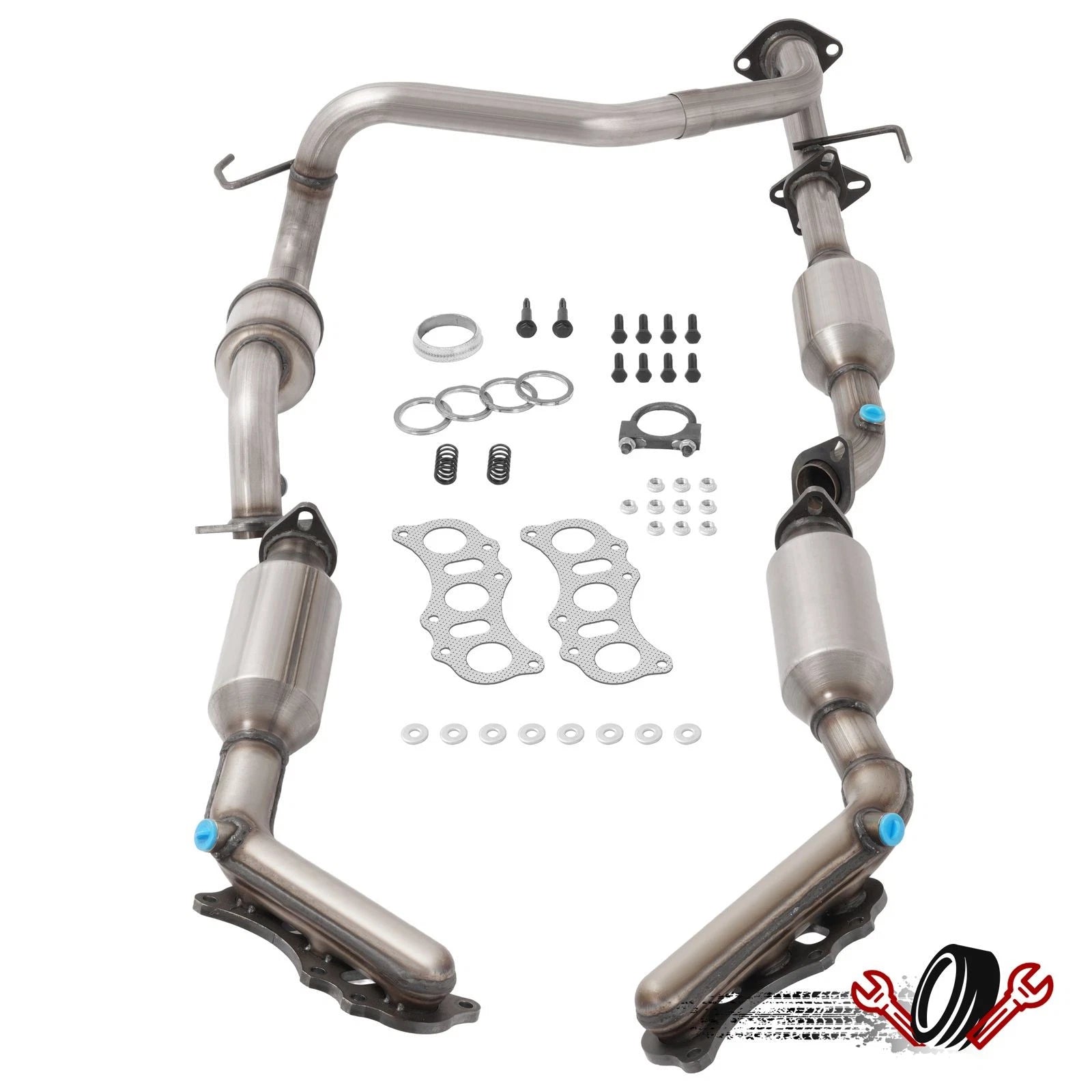 Set of 2 Exhaust Manifold Catalytic Converters for Toyota Tacoma (2009–2011)
