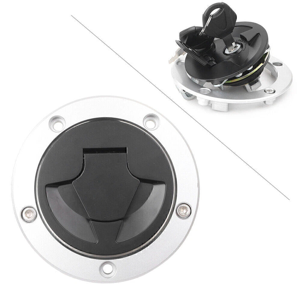 Fuel Gas Cap Cover Key Lock for Kawasaki Z800 Z100 Z750 ER400 ER-4N ER650 ER-6N (2013–2017)