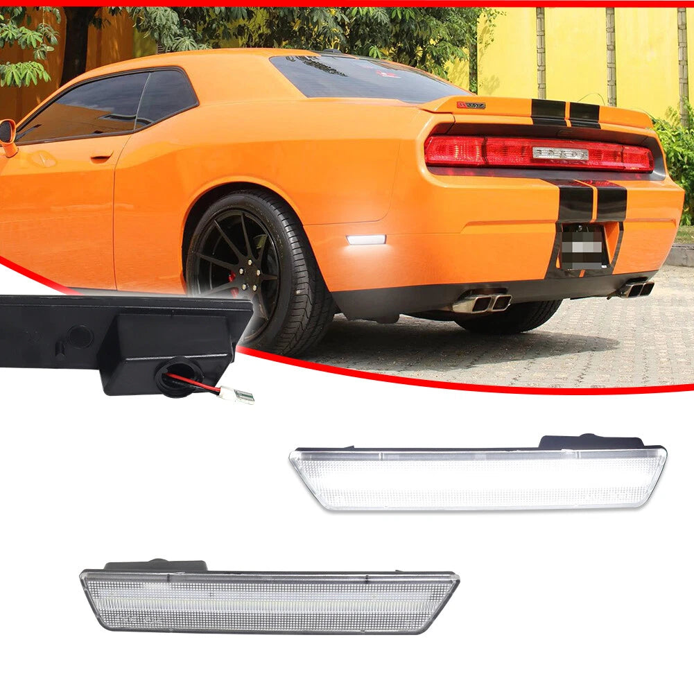 Clear Lens LED Side Marker Lights for Dodge Challenger Charger