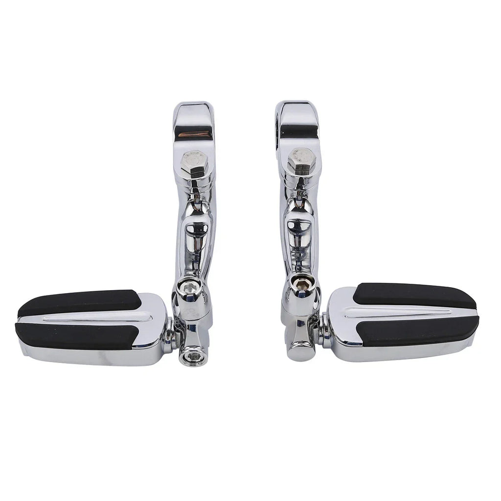 Chrome 1.25" Highway Bar Footpegs for Harley Softail Sportster