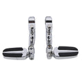 Chrome 1.25" Highway Bar Footpegs for Harley Softail Sportster