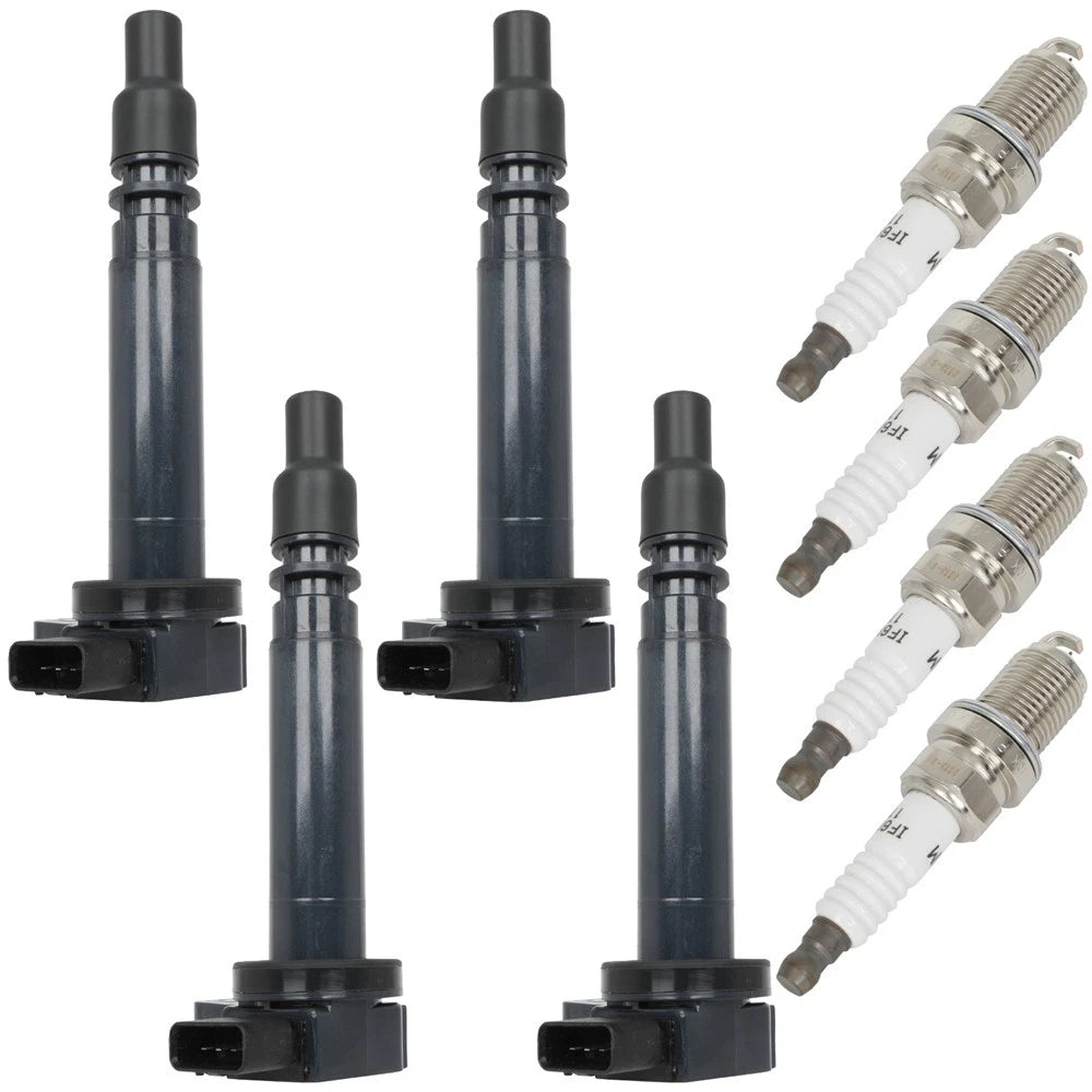 Set of 4 Ignition Coils & 4 Spark Plugs for Toyota Tacoma (2000–2004)