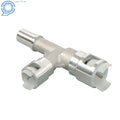 Aluminum HVAC Heater Hose Connector for Cadillac Chevrolet