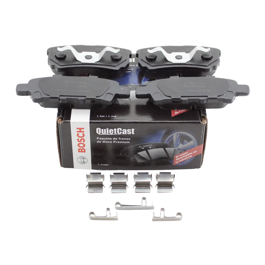 Set of 4 Bosch QuietCast Rear Ceramic Brake Pads for Sebring Caliber Patriot Lancer (2007–2010)