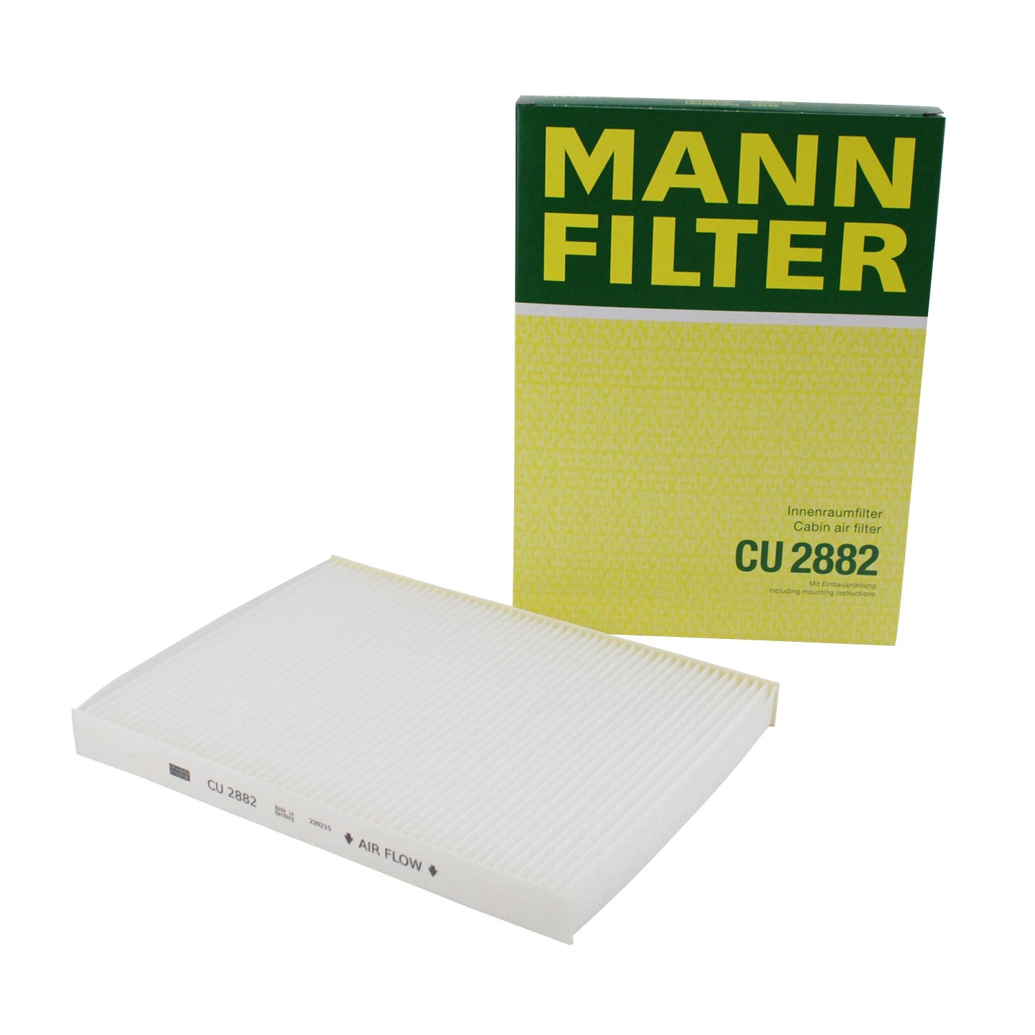 OEM Mann Cabin Air Filter CU 2882 for VW Golf Jetta Passat Audi S3 (2010–2020)