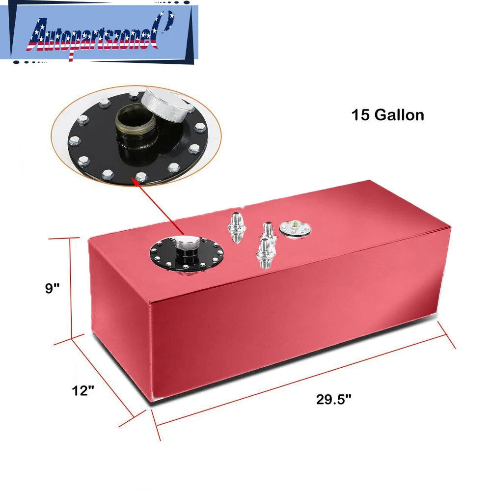 15 Gallon Fuel Cell Gas Tank for Street Rod (60L)