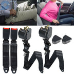 Set of 2 Universal 3 Point Retractable Seat Belts for Jeep Wrangler (1982–1995)