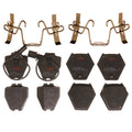 Set of 4 Disc Brake Pads for Audi A6 Quattro (2000–2001)